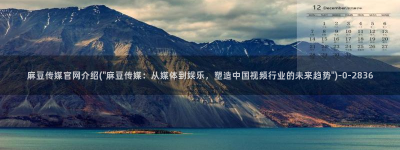 麻豆传媒 官网：麻豆传媒官网介绍(\